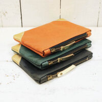 Rosanna Clare Selection of gold triangle corner leather purses 03