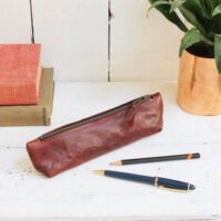Rosanna Clare Handcrafted leather pencil pouch 01