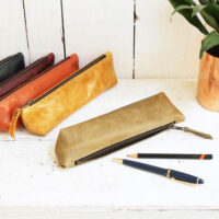 Rosanna Clare Handcrafted leather pencil pouch 02