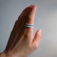 Grey and Black Porcelain Band 3