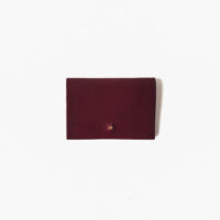 Michelle Wong Small vegetable leather wallet Wine 01
