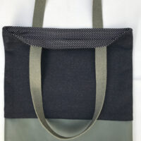 roundbottonmleather_3 tote bag