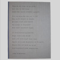 Poem on Linen Print-6