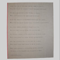Poem on Linen Print-7
