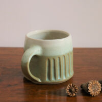 2. MBMW 1, 2, 3 & 4 Mug, Seaglass Mint, FLUTED Rebecca Woods