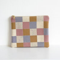 Pastel Checkered Pouch_Front