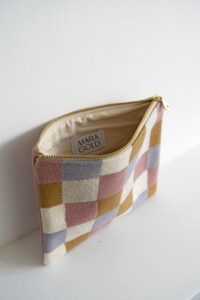 Pastel Checkered Pouch_Interior