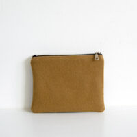 Small Neutral Checkered Pouch_Back