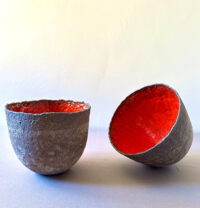 Red Volcano Bowl earthenware 19cmH x 23cmW £280-1