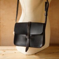 Warriner-leather-shoulder-bag-handmade-cross-body-traditional-handmade-black