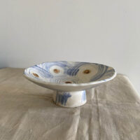 blue and white fruit dish stand - Charlotte Salt