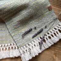 Winter Falls Painted Weft Scarf 2