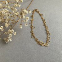 BeaJarenoJewelleryfinedelicateirregularlinksbracelet