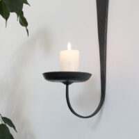 CANScCu Pillar Candle Wall Sconce Iron