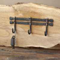 HKRACK_3 Iron and Copper Coat Rack 3 hooks