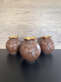 Chestnut Brown Ribbon Vase