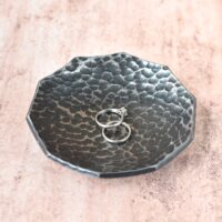 Iron Ring Dish Hammered effect metal by Coach House Forge DSHDec