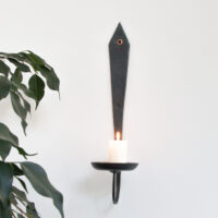Iron and Copper Fusion wall sconce