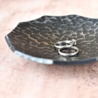 Modern Iron Hammered Dish Blacksmith by Coach House Forge DSHDec