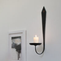Wall Sconce Iron and Copper Lifestyle Home Shot