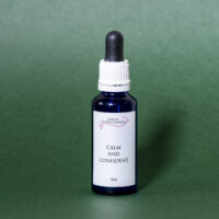 calm and confident green square - Saskia_s Flower Essences