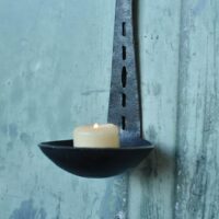 Forged Iron Wall Sconce by Coach House Forge Uk CAN Ladel 4 q