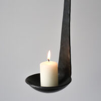 Forged Iron Wall Sconce by Coach House Forge Uk CAN Ladel Plain