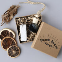 Gift Set Keyring & Car Diffuser Gift Box Aluminium