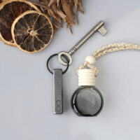 Gift Set Keyring & Car Diffuser Iron Square Bar keyring