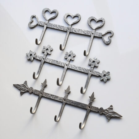 Handmade Iron Coat Rack Hooks. Choice of 3 Designs - Vigour and Skills