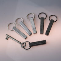 Square Bar Keyring